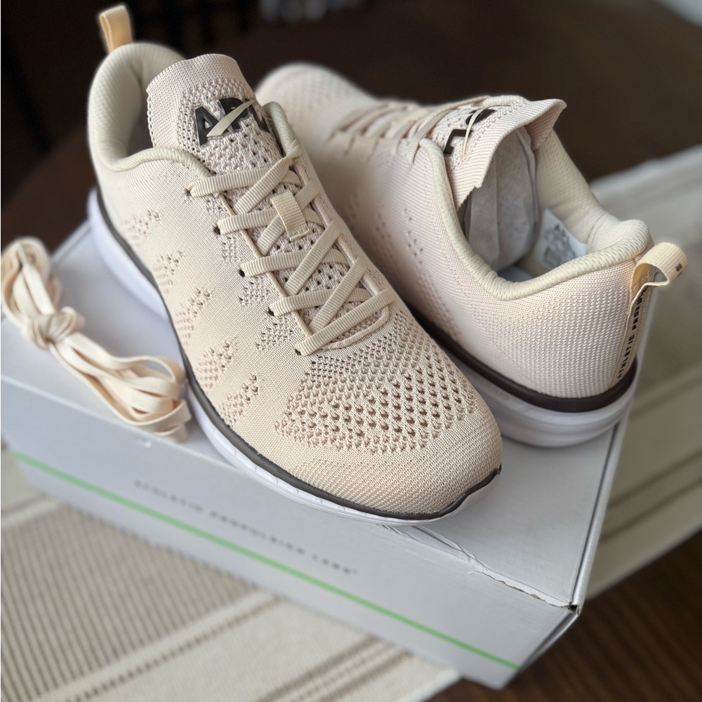 APL Men’s Cream Knit Sneakers